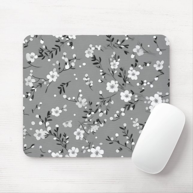 Mousepad Posy Impressão na Cinza (Com mouse)