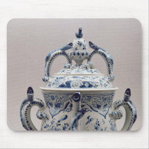 Mousepad Pote, azul e branco do posset de Lambeth Delftware