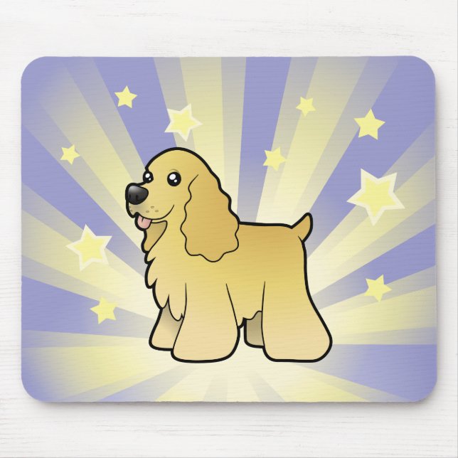 Mousepad Pouco americano cocker spaniel da estrela (Frente)