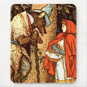 Mousepad Pouco conto de fadas da fantasia da capa de