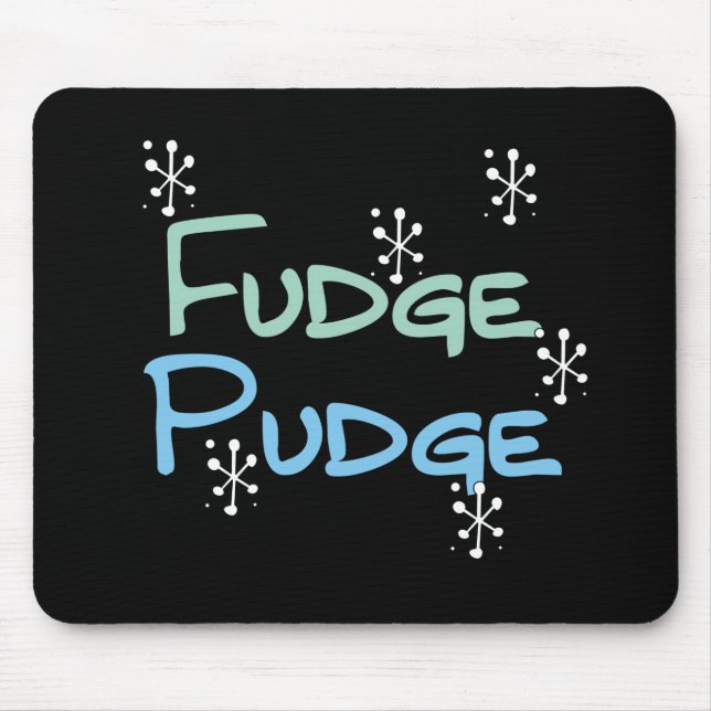 Mousepad Pousado de Fudge de Férias (Frente)