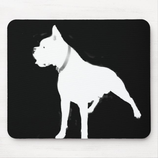 Mousepad Pousepad de boxe branco (Frente)