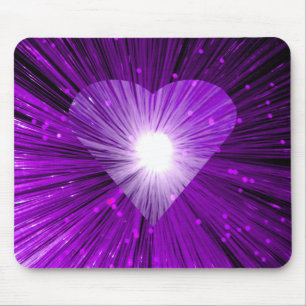 Mousepad Pousepad de Coração Roxo
