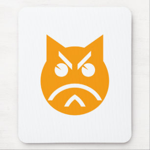 Mousepad Pouting Emoji Cat