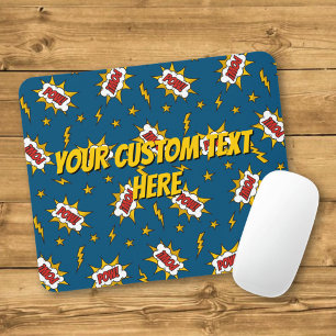 Mousepad Pow Comic Sound Effect Pattern