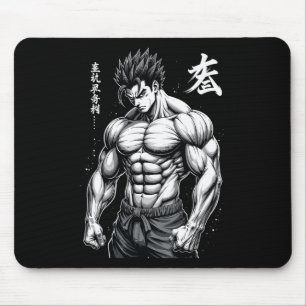 Mousepad Powerlifter - Estilo de Anime Japonês Muscle Bodyb