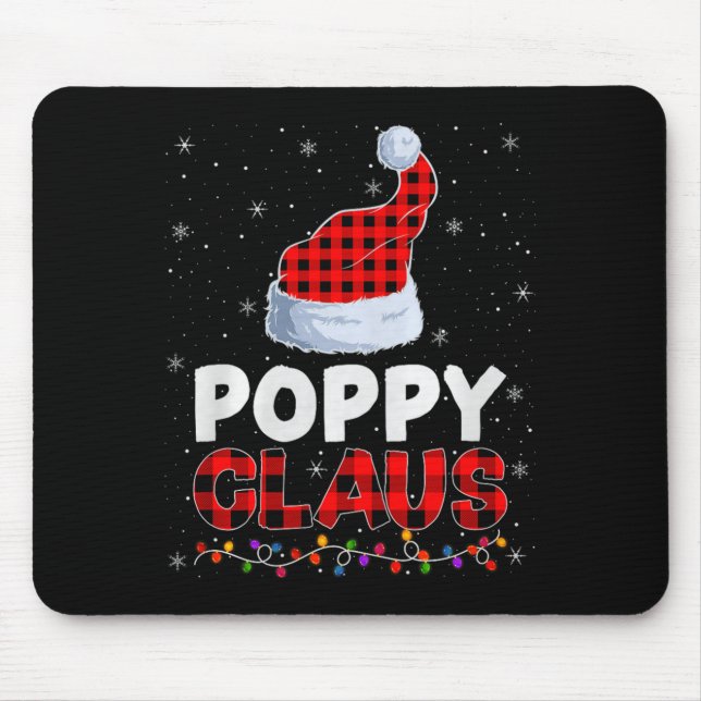 Mousepad Ppy Claus Christmas Pajamas Santa Matching Family  (Frente)
