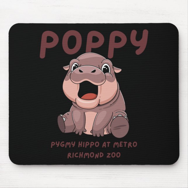 Mousepad Ppy New Baby Pygmy Hip At Metro Richmond Zoo Virgi (Frente)