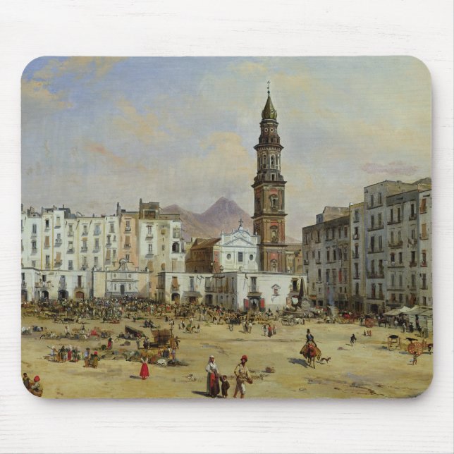 Mousepad Praça Mazaniello, Nápoles (Frente)