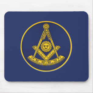 Mousepad Praça Mestra Freemason e Masonic Compass