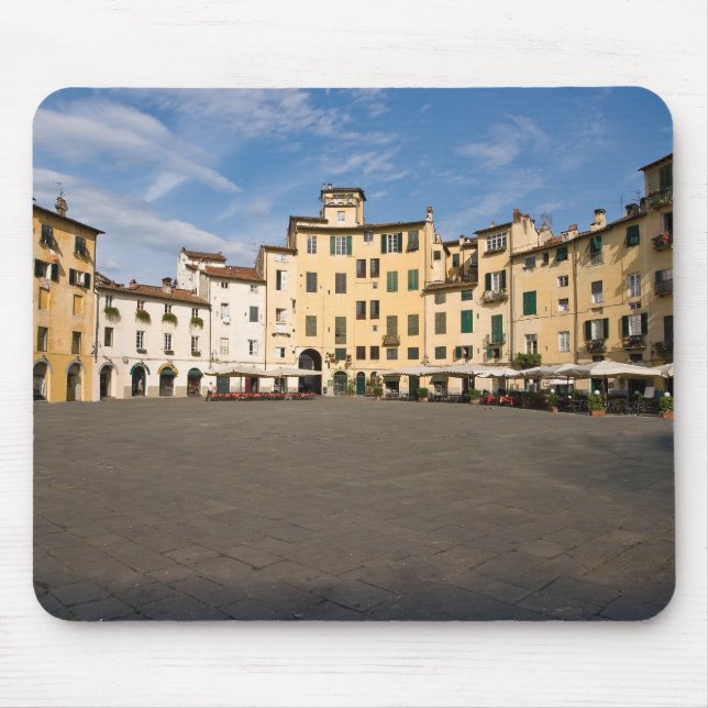 Mousepad Praça Piazza Anfiteatro em Lucca - Toscana, Itália (Frente)