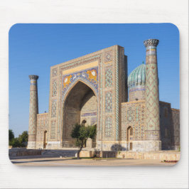 Mousepad Praça Registan ao pôr do sol - Samarkand, Usbequis