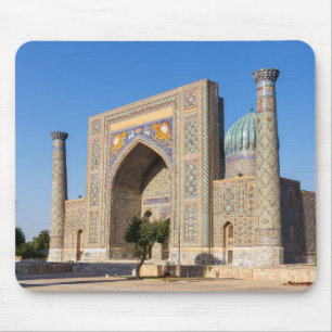 Mousepad Praça Registan ao pôr do sol - Samarkand, Usbequis