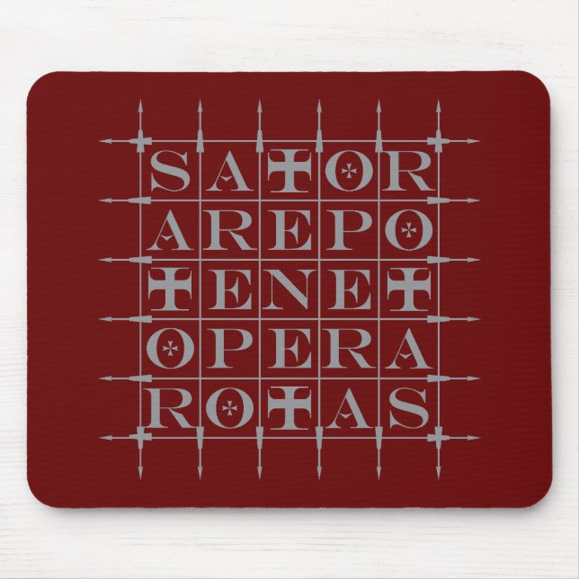 Mousepad Praça SATOR [CINZA] (Frente)