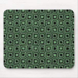 Mousepad Praças Retro - Verde do Exército em Preto