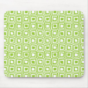 Mousepad Praças Retro - Verde Marciano em Branco