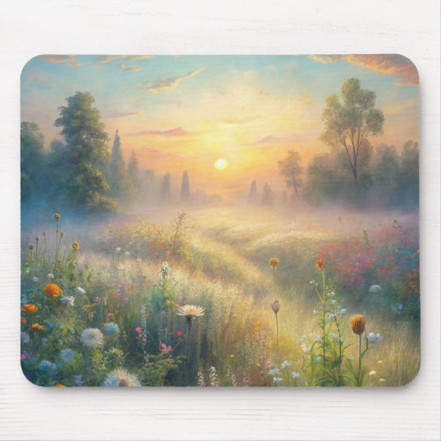 Mousepad Prado Cênico com Flores (Frente)