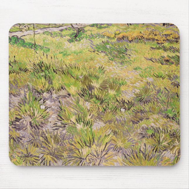 Mousepad Prado com borboletas, 1890 de Vincent van Gogh | (Frente)