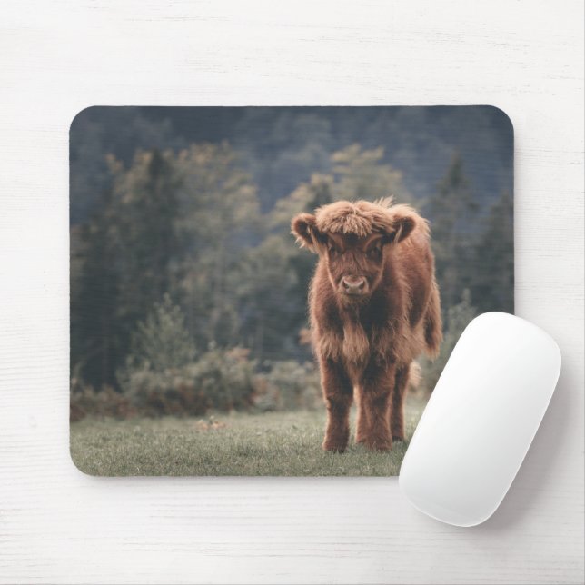 Mousepad Prados de outono de vitelo das vacas de montanha (Com mouse)