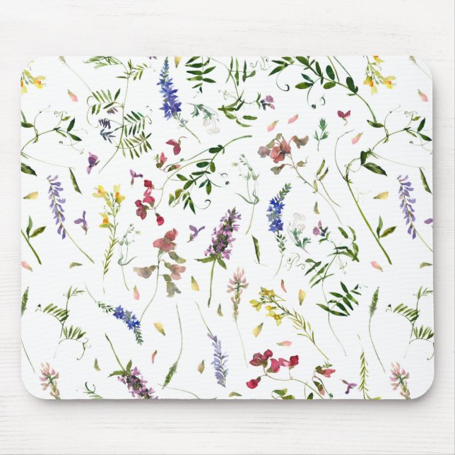 Mousepad Prados Escandinavos de Flores Selvagens (Frente)