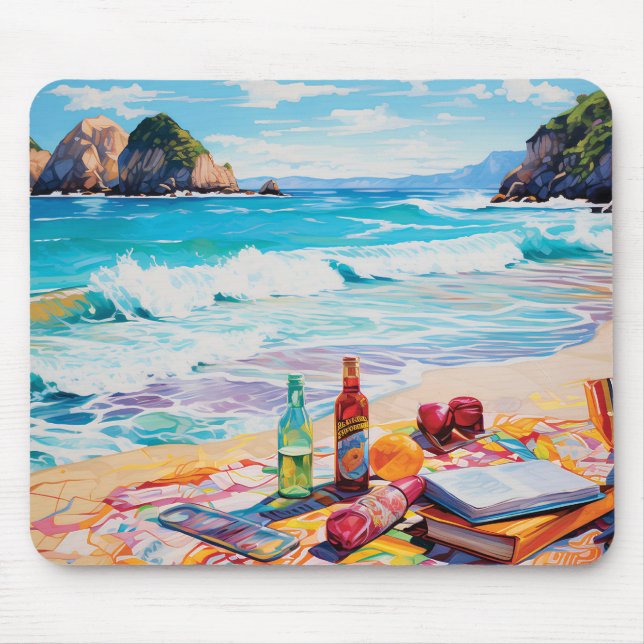 Mousepad Praia Bliss (Frente)