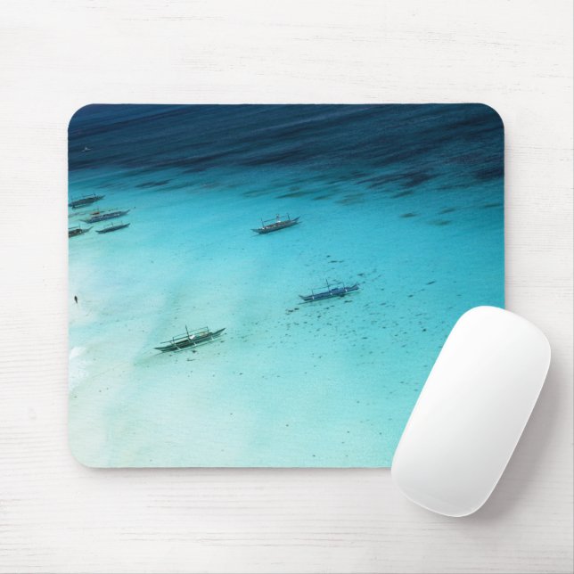 Mousepad Praia Branca (Com mouse)