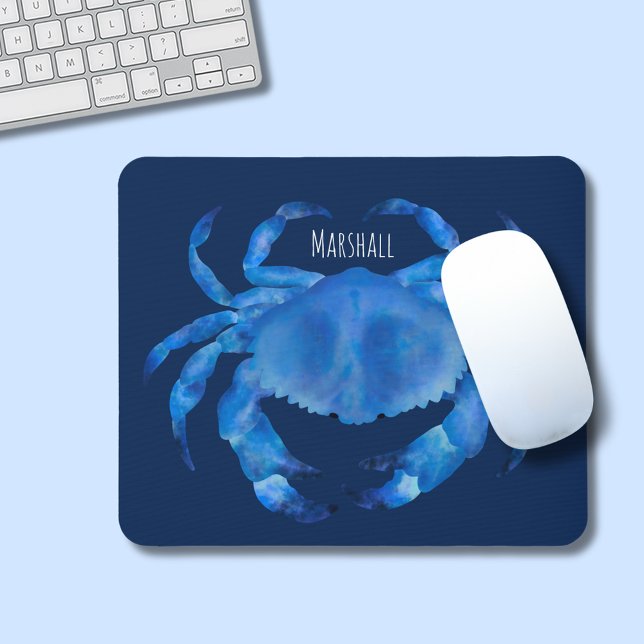Mousepad Praia Crab Crustacean (blue crab mouse mat)