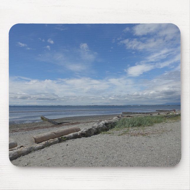 Mousepad Praia crescente na White Rock (Frente)