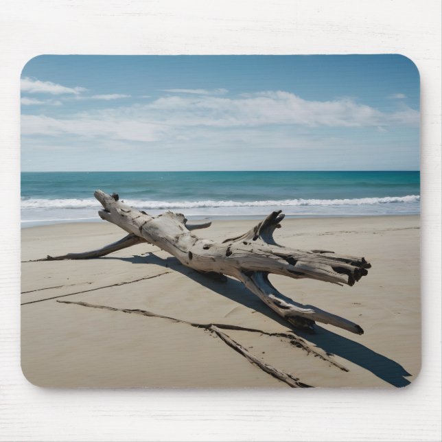 Mousepad Praia da Driftwood (Frente)