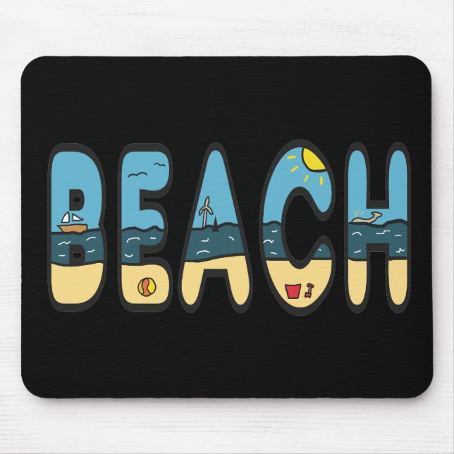 Mousepad Praia da praia (Frente)