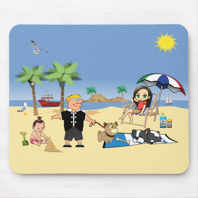 Mousepad Praia Danada (Frente)