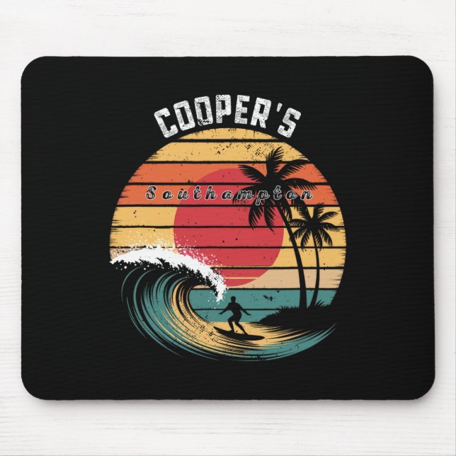 Mousepad Praia de Cooper Southampton Praia de Surf (Frente)