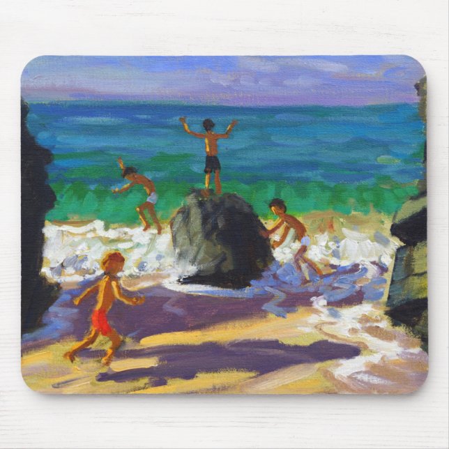 Mousepad praia de escalada St Ives 2013 de Porthmeor das (Frente)