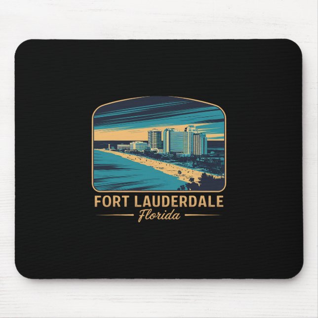 Mousepad Praia de Fort Lauderdale Flórida (Frente)