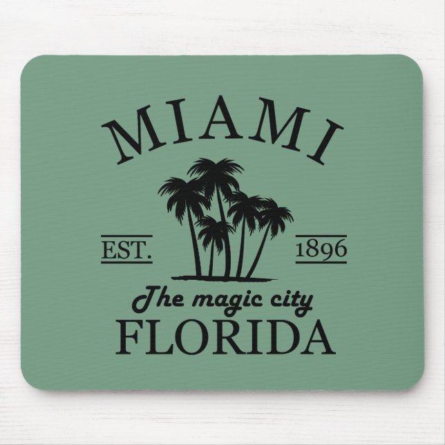 Mousepad praia de Miami, na Flórida (Frente)