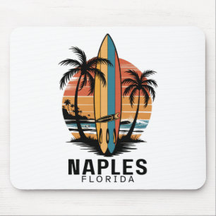Mousepad Praia de Nápoles Flórida Surfe Surfista _1