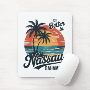 Mousepad Praia de Nassau Bahamas Verão