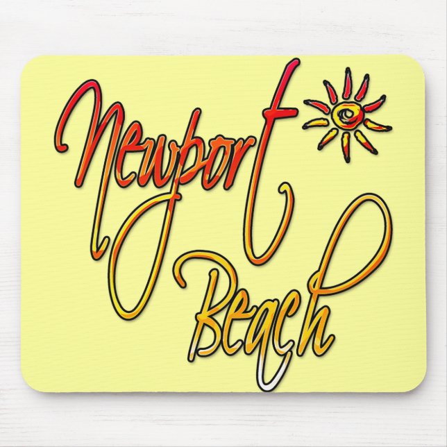 Mousepad Praia de Newport (Frente)