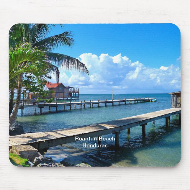 Mousepad Praia de Roatán, Honduras (Frente)