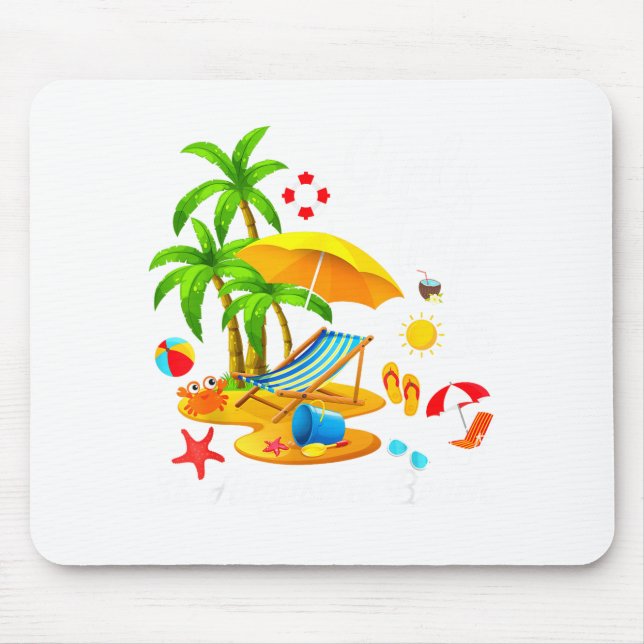 Mousepad praia de St. augustine florida verão tropical garo (Frente)