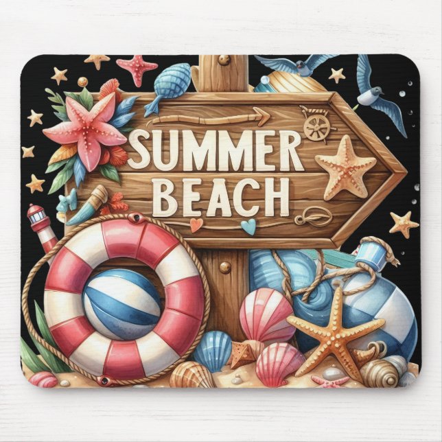 Mousepad Praia de Verão (Frente)