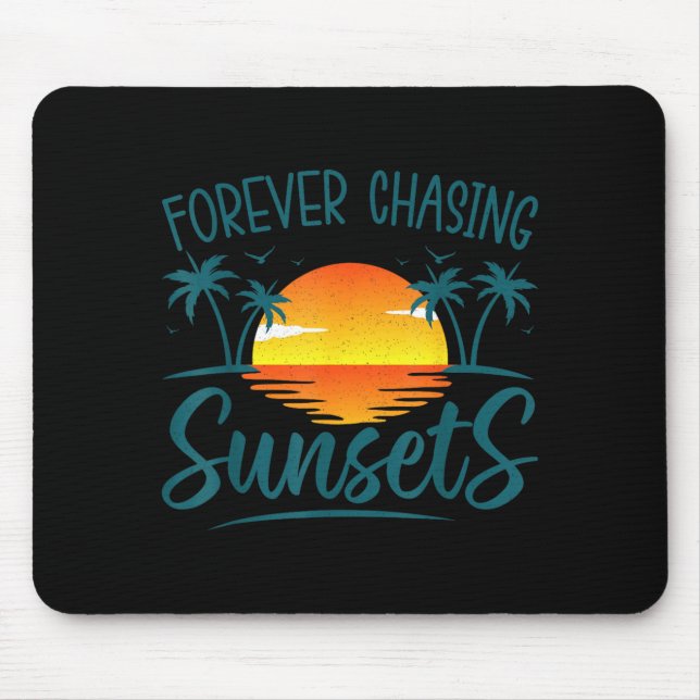 Mousepad Praia de Verão Sunshine Sunset Caça Eterna (Frente)