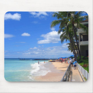 Mousepad Praia de Waikiki, Oahu, Havaí