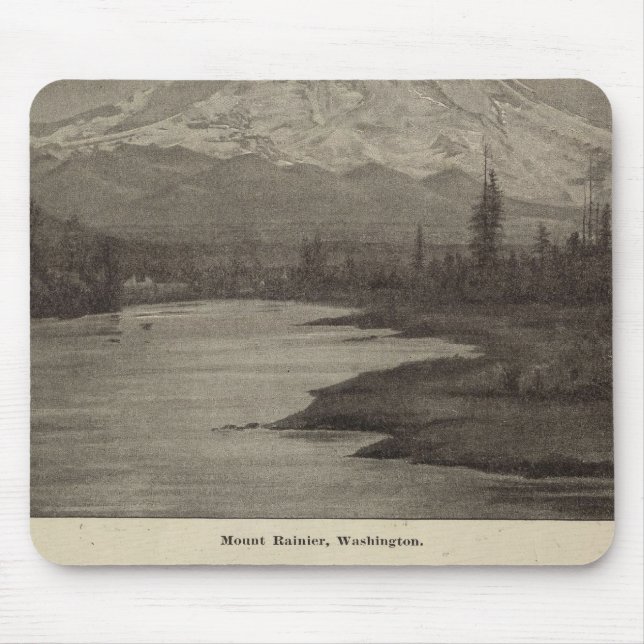 Mousepad Praia do Mt. Rainier Steilacoom (Frente)