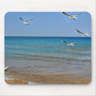 Mousepad Praia e gaivotas