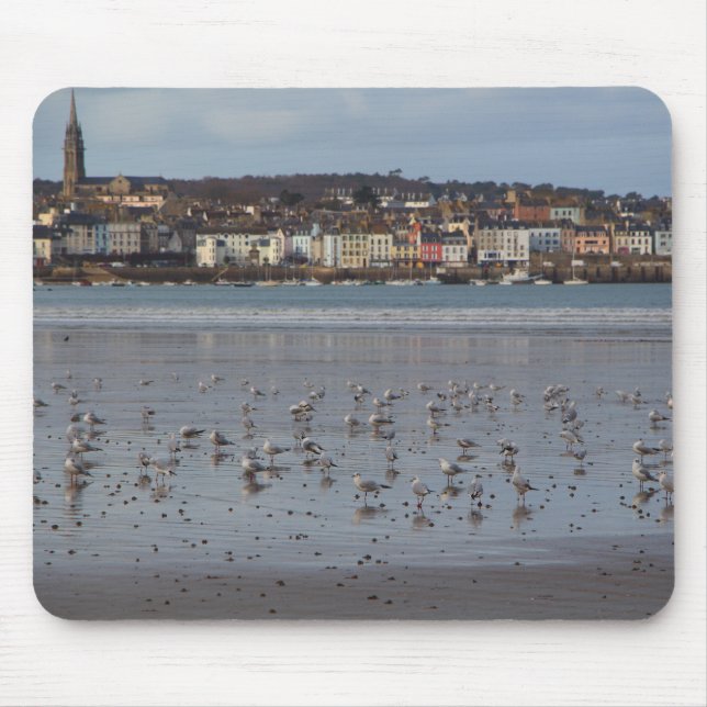 Mousepad praia em Ris em Douarnenez (Frente)