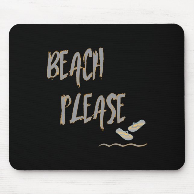 Mousepad Praia, Estilo Tropical, Gráfico de Verão (Frente)