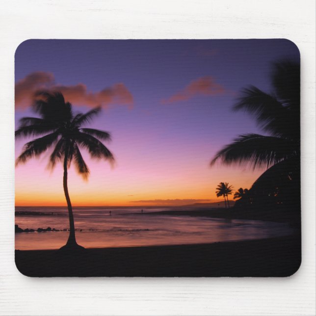 Mousepad Praia Kauai Havaí de Poipu (Frente)