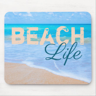 Mousepad Praia Life. Mar aquoso e praias tropicais