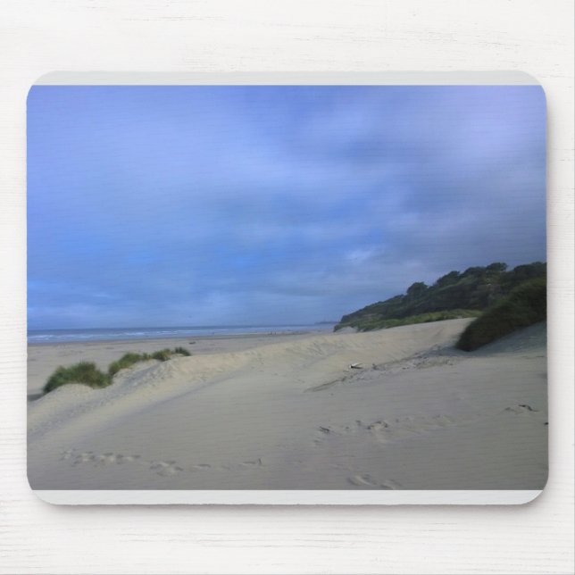 Mousepad Praia na Baía de Yaquina, Newport, OR (Frente)
